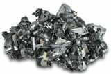 Fluorescent Hyalite Opal on Lustrous Black Tourmaline (Schorl) #322779-2